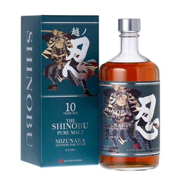 SHINOBU 10 YEARS PURE MALT WHISKY MIZUNARA OAK FINISH 700ML