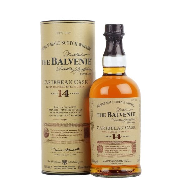 THE BALVENIE CARIBBEAN CASK 14 YRS SINGLE MALT SCOTCH WHISKY