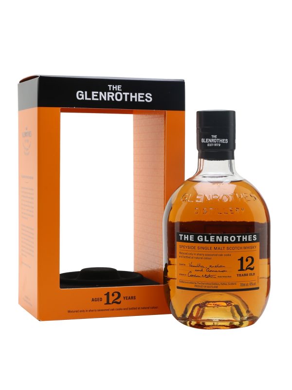 GLENROTHES 12 YEARS SPEYSIDE SINGLE MALT WHISKY