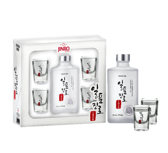 JINRO ILPOOM PREMIUM SOJU GIFT PACK 375ML