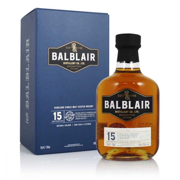 BALBLAIR 15 YEARS HIGHLAND SINGLE MALT