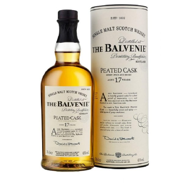 THE BALVENIE 'PEATED CASK' 17 YEARS SINGLE MALT SCOTCH WHISKY